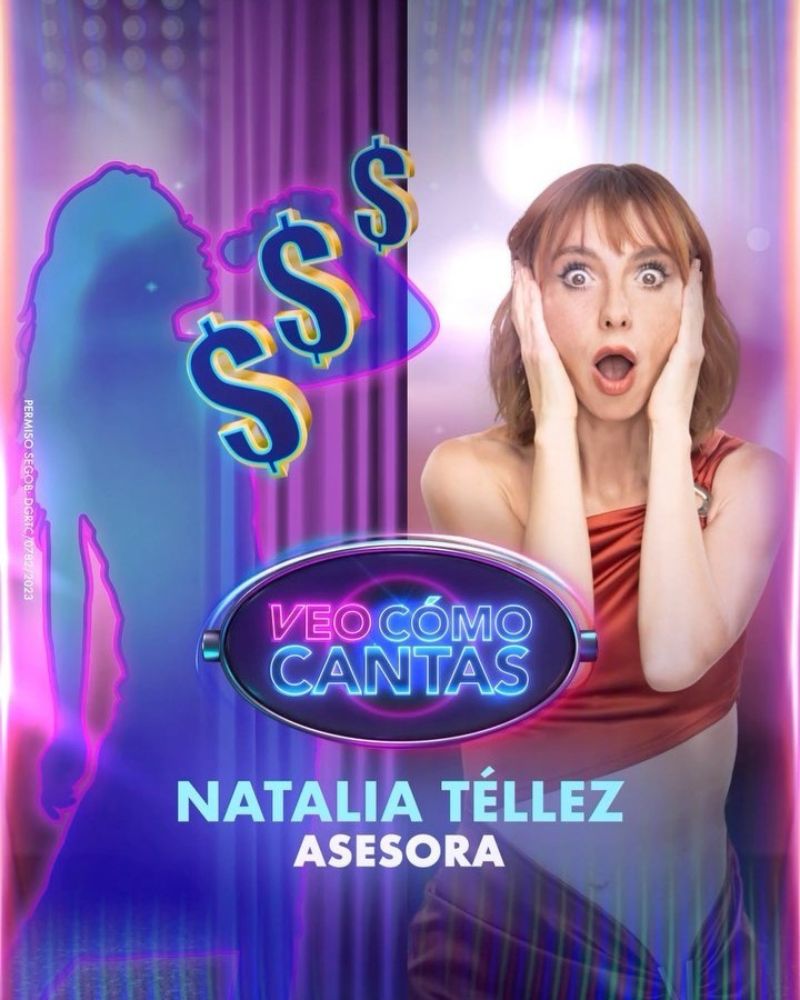 Poster Natalia Tellez Veo como cantas
